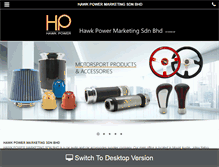 Tablet Screenshot of hawkpower.com.my